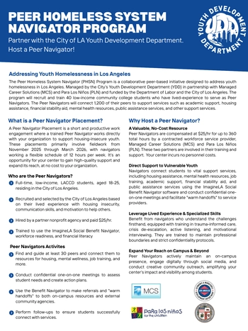 Host a Peer Navigator