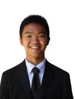 Young man with short hair in a suit and tie