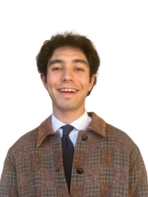 Young man in a checked jacket and tie
